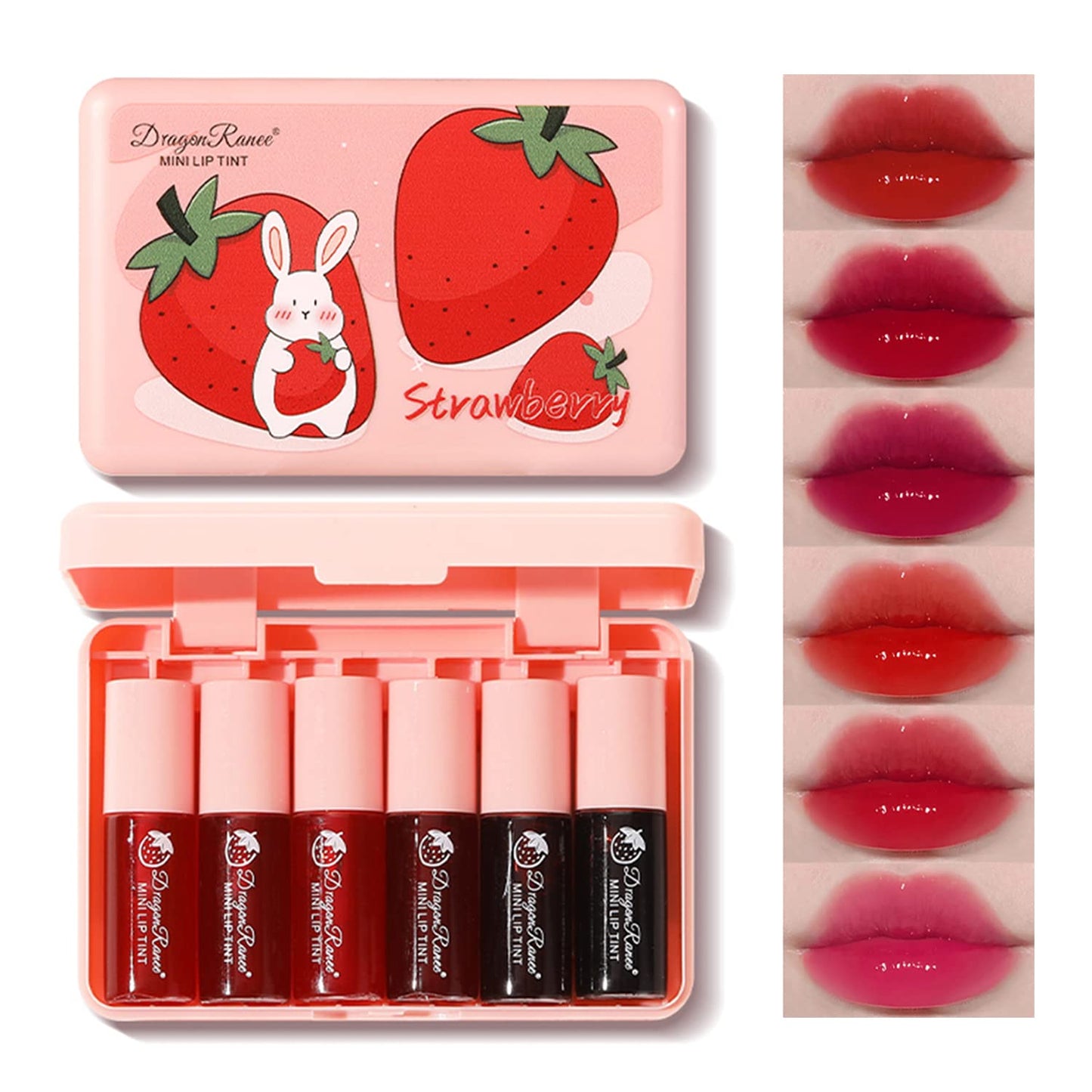 Eakroo 6 Colors Lip Tint Stain Mini Liquid Lipstick