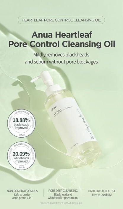 ANUA Heartleaf Pore Control Cleansing Oil 200ml / 6.76 fl oz