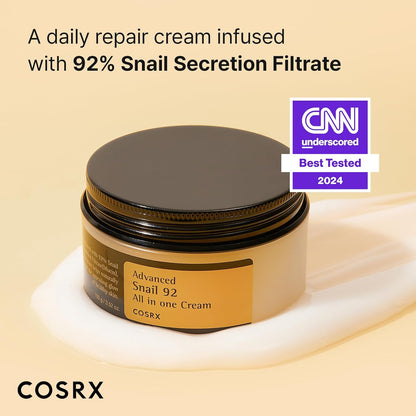 COSRX Snail Mucin 92% Repair Cream 3.52 Fl. Oz.