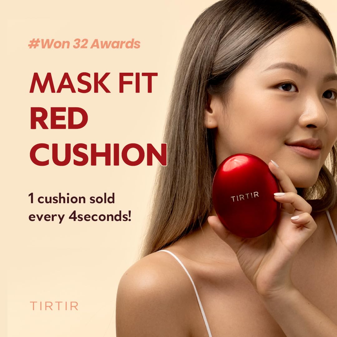 TIRTIR Mask Fit Red Cushion Foundation (21N Ivory, 0.15 oz.(Mini))