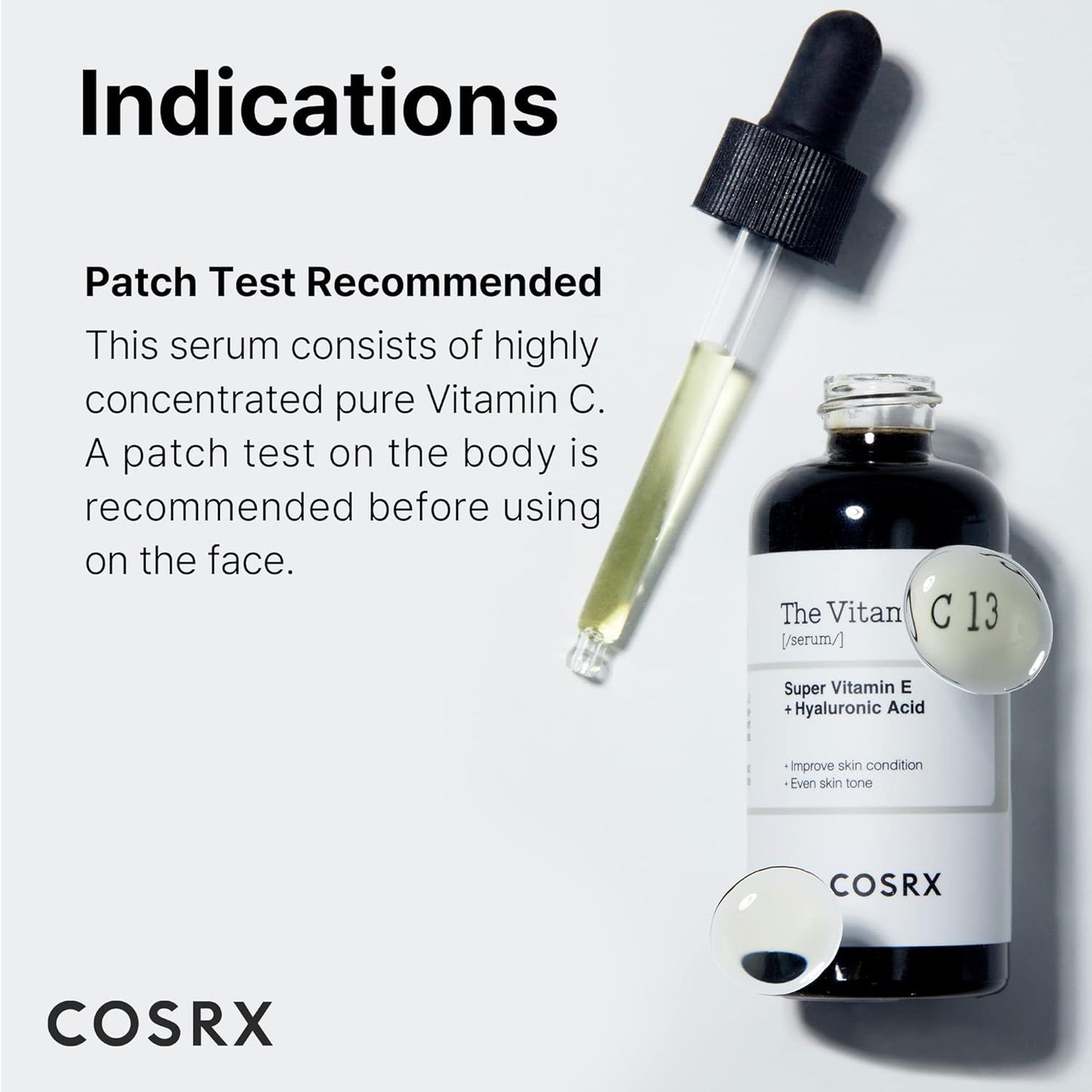 COSRX Pure Vitamin C 13% Serum with Vitamin E & Hyaluronic Acid 20ml, 0.67fl.oz